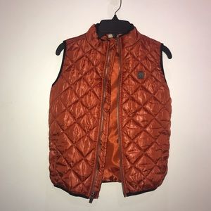 Calvin Klein orange quilt vest boys